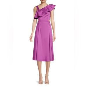 NWT New Veronica Beard Vivid Orchid Purple Beilla Ruffle Dress Size 2